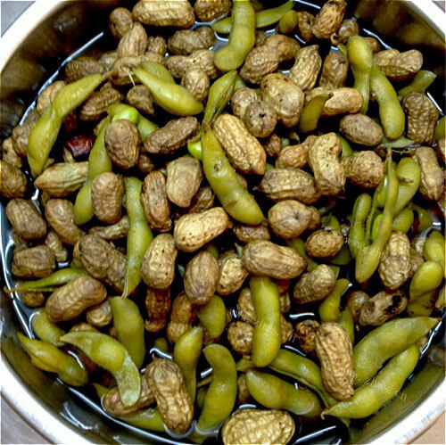 美味五香花生毛豆角