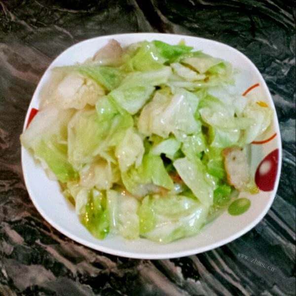 红薯粉丝炒包菜