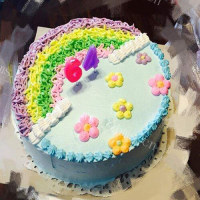 美丽的彩虹蛋糕（8寸） 