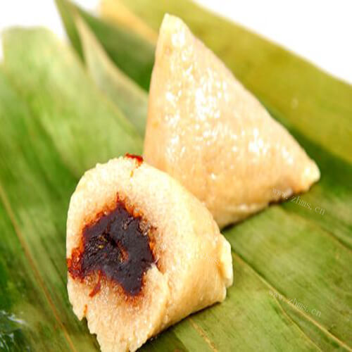 美味的绿豆糯米粽