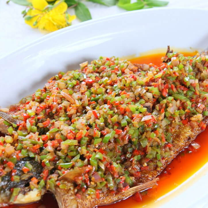 自制美食剁椒海鱼