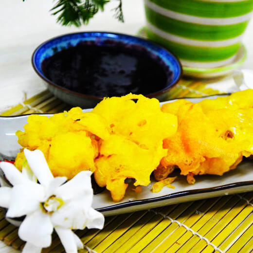 美味的油炸栀子花