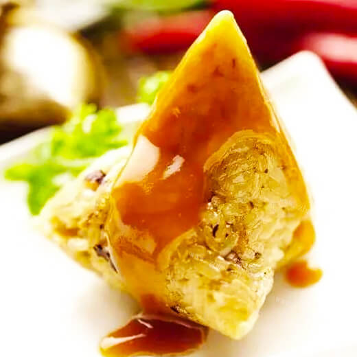 最爱吃绿豆红枣粽子