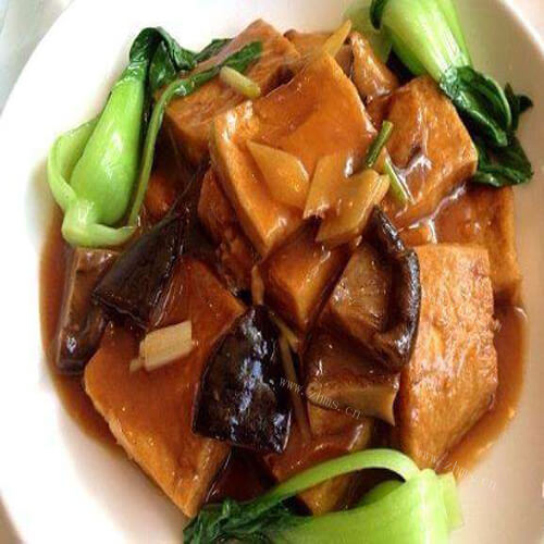 好吃的蒜香香菇豆腐