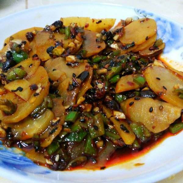 好吃的凉拌麻辣土豆片