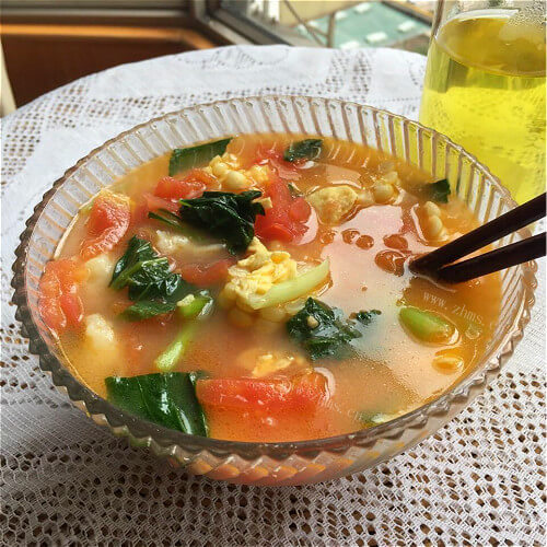 鸡蛋蘑菇面疙瘩