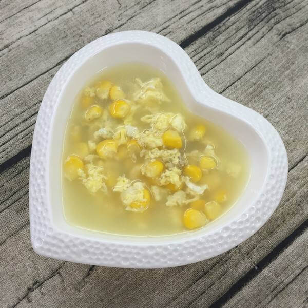 美味的玉米羹鸡蛋汤