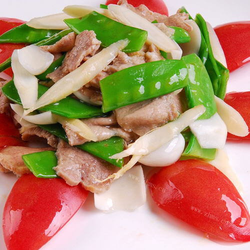 美味的白银豆炒肉