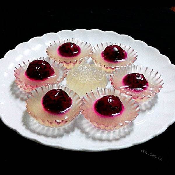 美味的火龙果冻芝士
