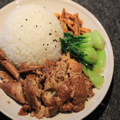 鸡腿盖浇饭