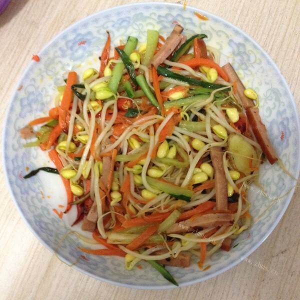 自创干煸黄豆芽