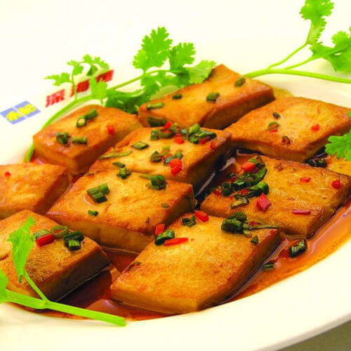 美味的麻辣煎恩豆腐