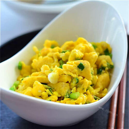 黄中带绿香葱鸡蛋
