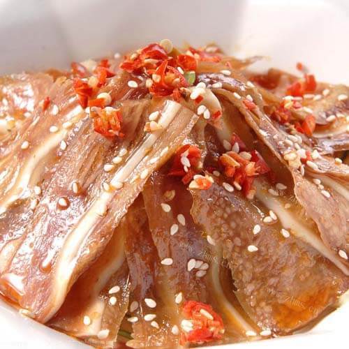 好吃的红油腊猪耳