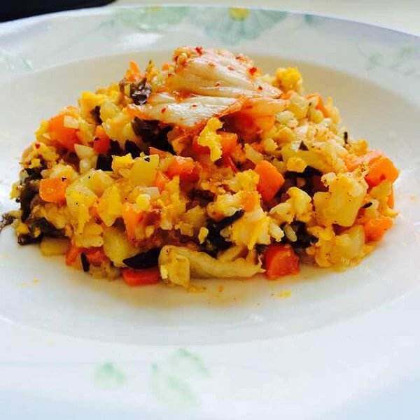 香葱白菜炒饭