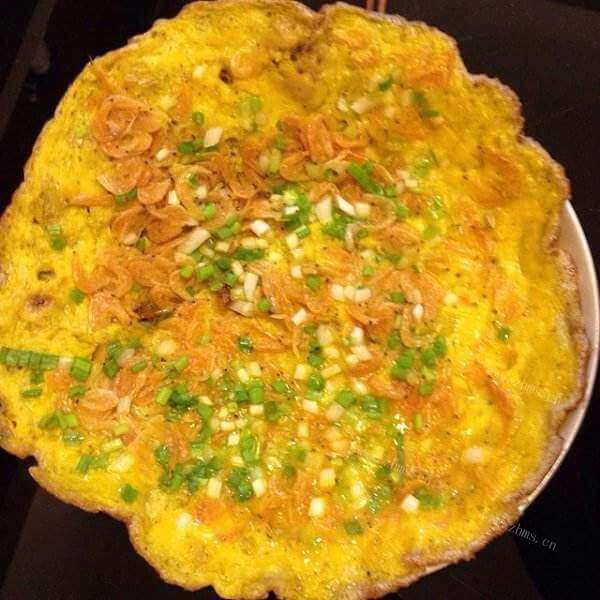 开胃下饭菜虾皮辣椒煎鸡蛋