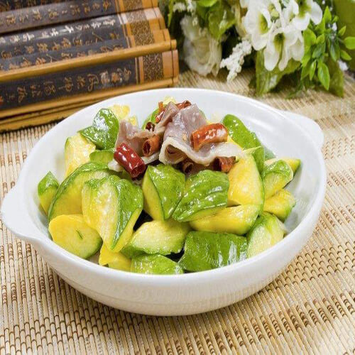 美味的火腿烧瓠瓜