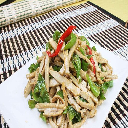 美味的青椒干豆付
