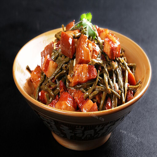 豆角干红烧肉