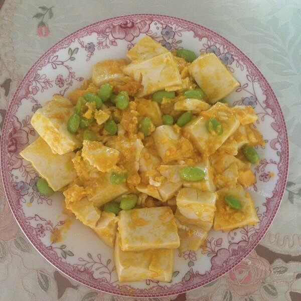 美味的金沙裹白玉