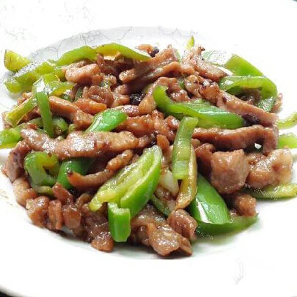 家常花椒酱油肉丝