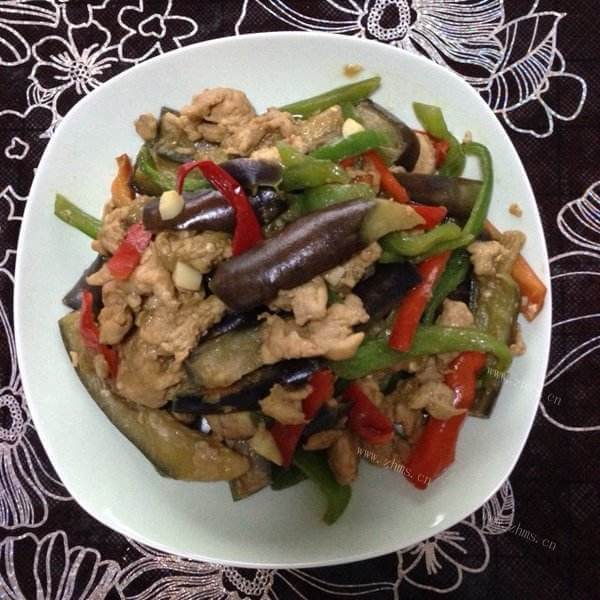 咸鲜的腊肠炒茄子 