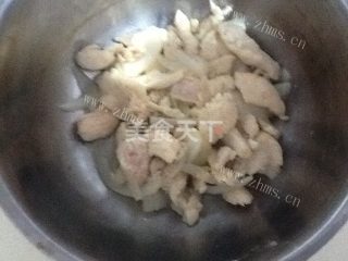 助消化双笋鸡片做法图解6)