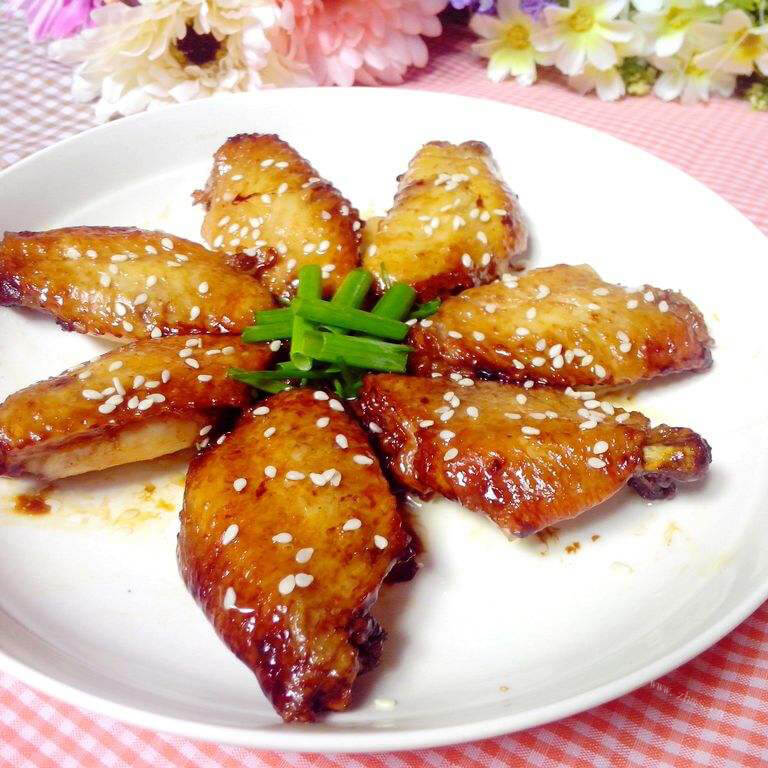 好吃的油焗芝麻鸡翅