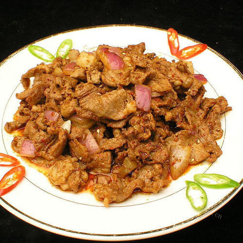 不错的豆皮炒瘦肉