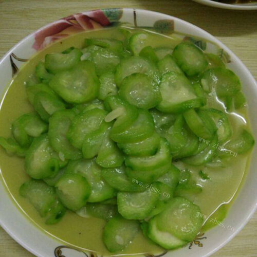 美味的清炒八棱瓜