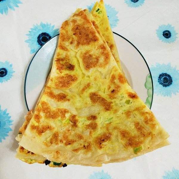美味的香脆葱饼