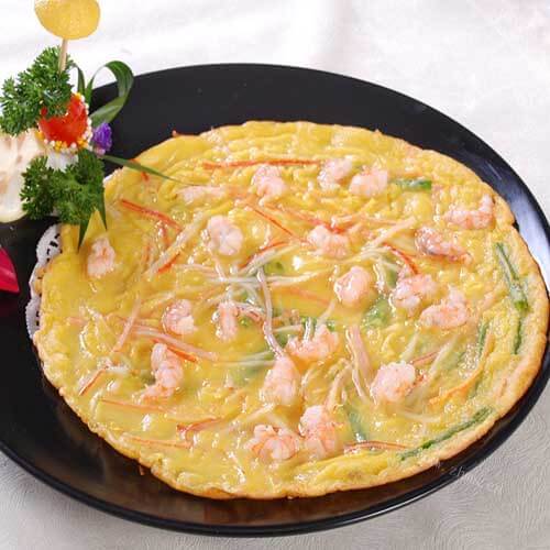 自制韭菜海鲜煎饼