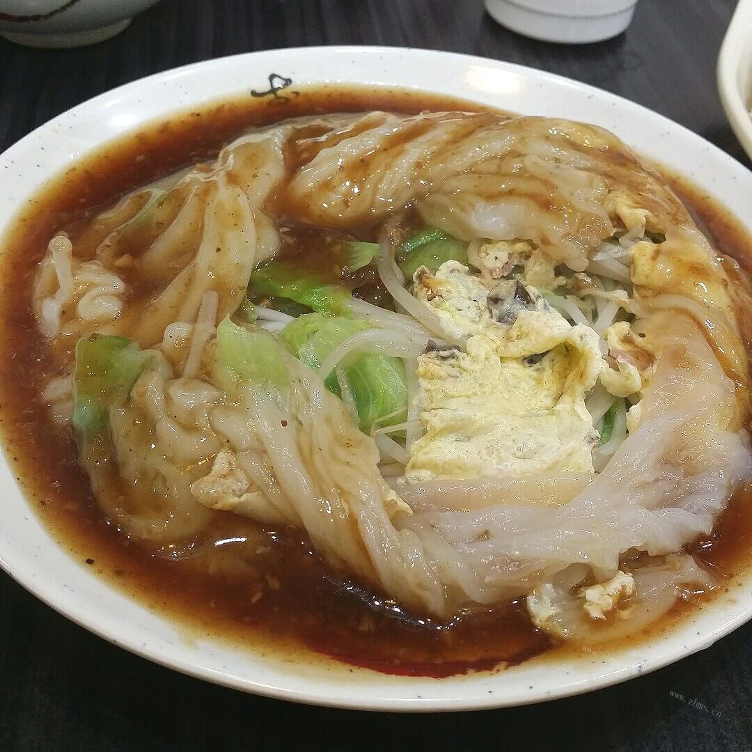 爽口弹牙的蒜香肠粉