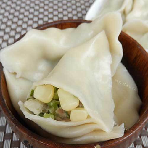 美味的芹菜玉米饺