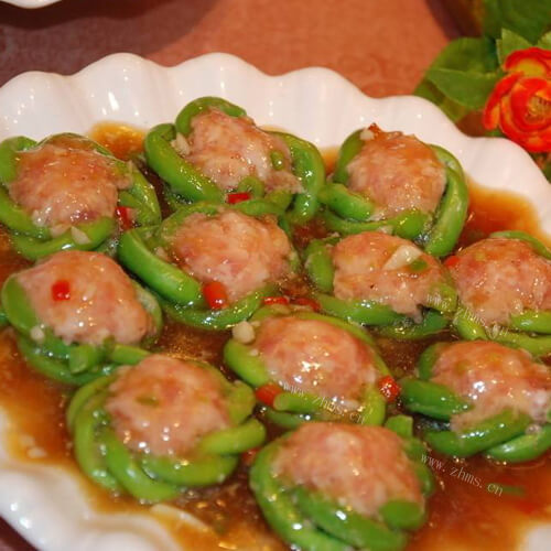 美味泡菜汁蒸酿豆角
