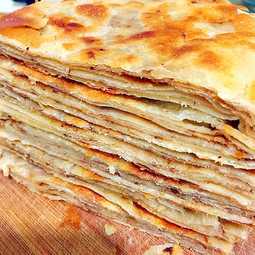 好吃的嫩酵面千层肉饼