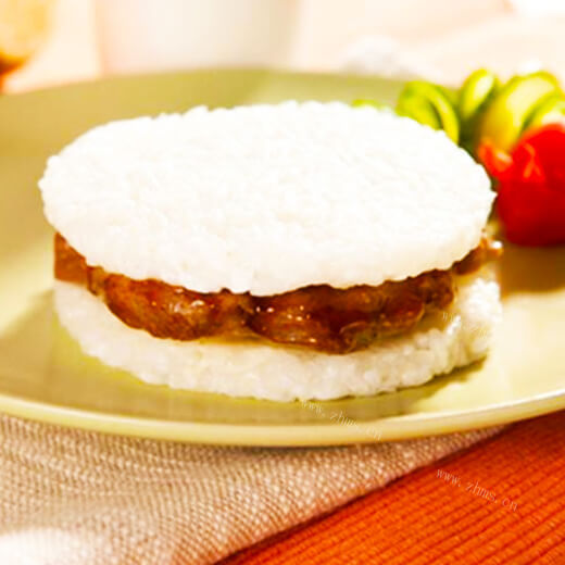 美味的黑椒牛排汉堡