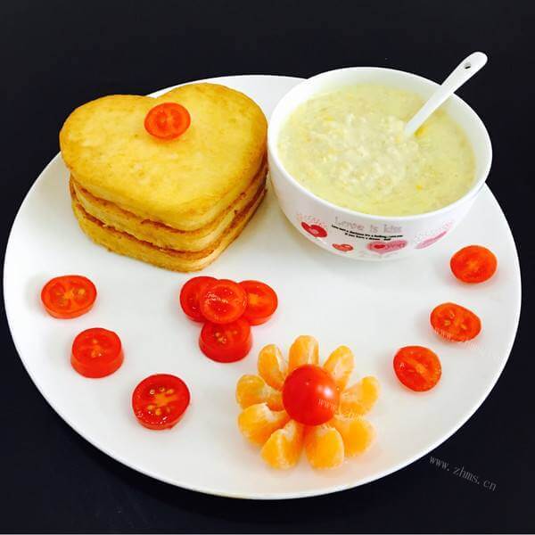 精致的鲷鱼创意早餐