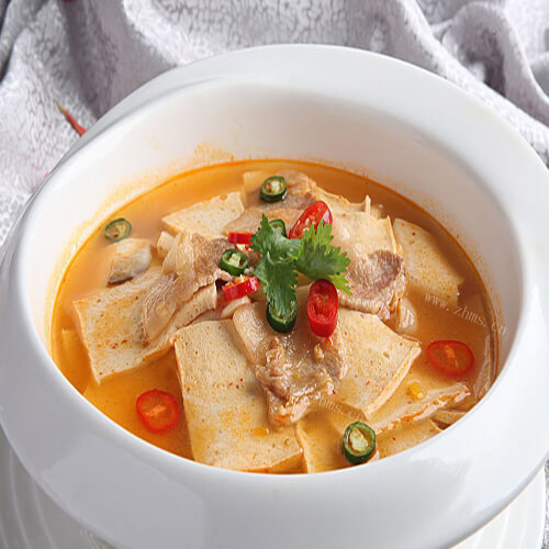 自制鲜虾豆腐红汤