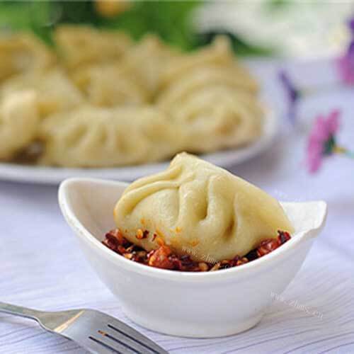 美味的蔬菜汁蒸饺