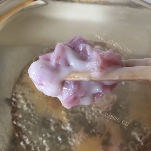 美味的滑肉汤做法图解5)