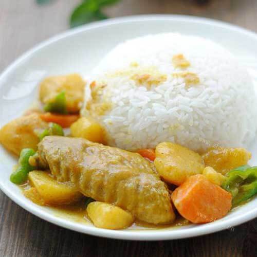 怀念的咖喱鸡翅米饭