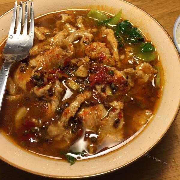 美味酸辣水煮肉片