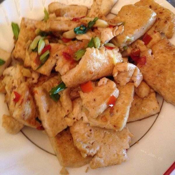 色香味俱全的豆豉炒香干豆腐