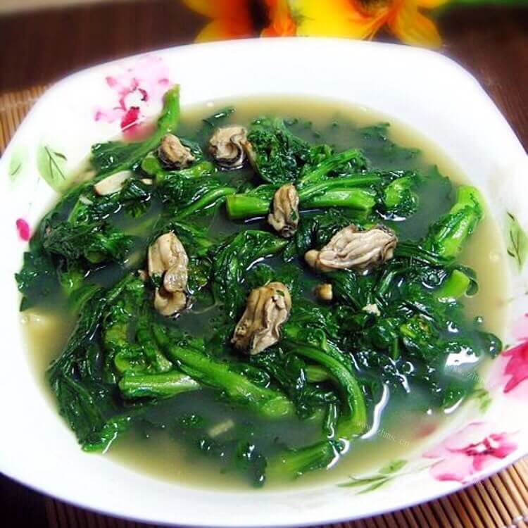 好吃的蚝仔茼萵汤