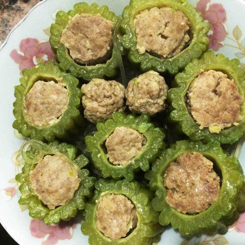 好吃的清汆苦瓜丸子