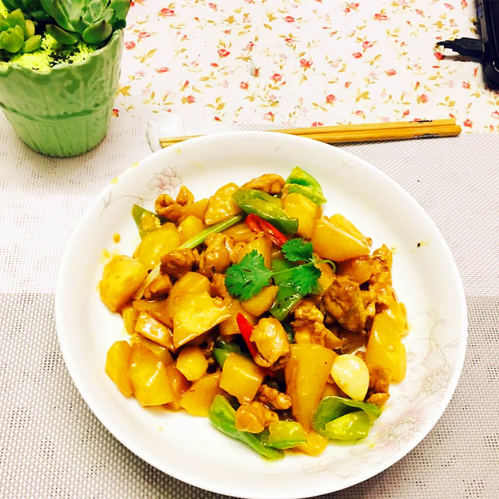 美味的田园小炒土豆丁