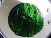 好喝的青菜瘦肉疙瘩粥做法图解2)