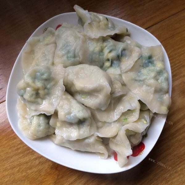 好吃的茄子鸡蛋饺子