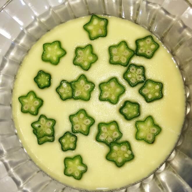 美味的秋葵蒸蛋